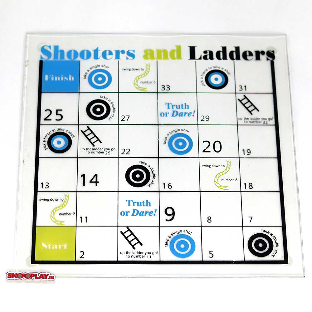 Drinking Snakes & Ladders (With Shot Glasses) Party Game