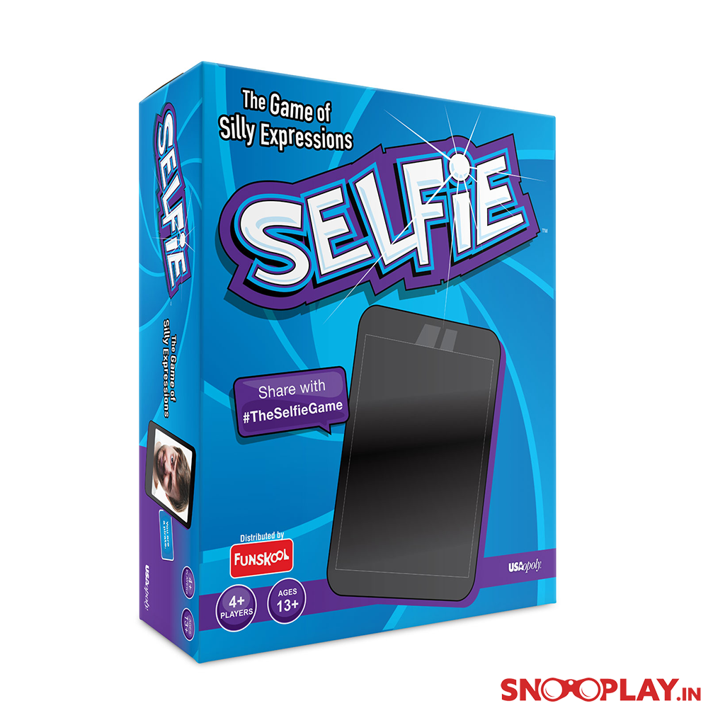 The Selfie party game, a multiplayer game that can be played with friends and family.