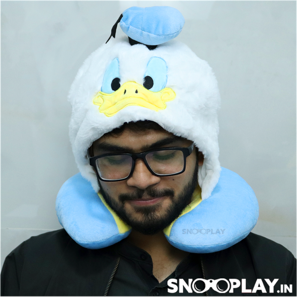 Donald Duck Neck Pillow (Hoodie Style)