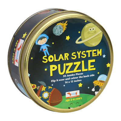 2 in 1 Solar System Puzzle & Colouring Game