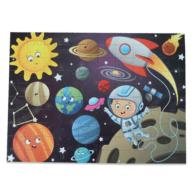 Space - Jigsaw puzzle (100 Piece + Educational Fun Fact Book Inside)