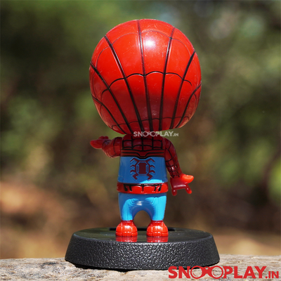 The back side of the solar powered bobblehead, useful for car dahboard decoration.