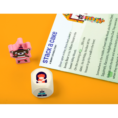 Stack a Cake First Educational Board Game for Toddlers, Learning Toy for Preschool Kids