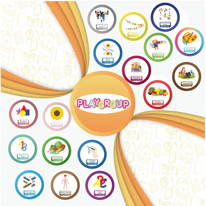 Annual Learning Kit for Playgroup with Learning Mobile Application