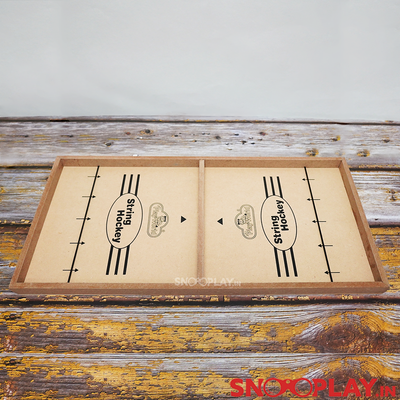 Wooden String Hockey Tabletop Game - Assorted Prints