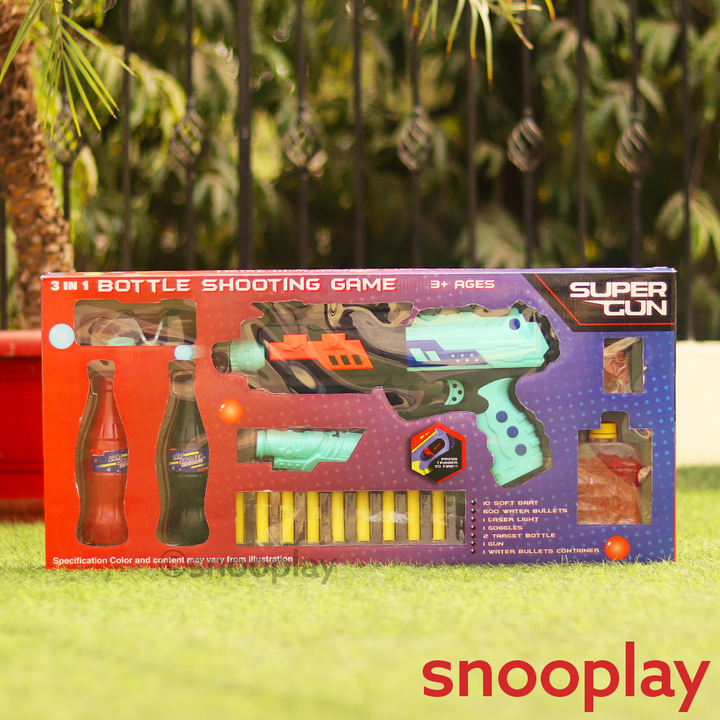 3 in 1 Super Toy Launcher Bottle Shooting Game For Kids