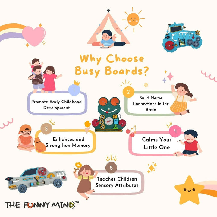 10-in-1 Activities Flippy Busy Board (4-7 Years)