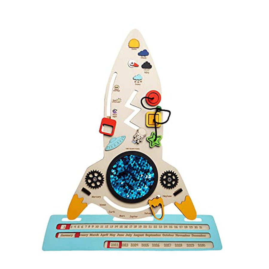 Space Shuttle with Launchpad Busy Board (3-7 Years)