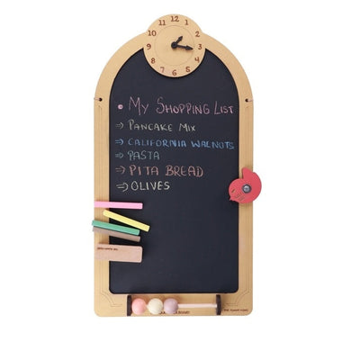 Antique Chalk Board with Chalk and Duster