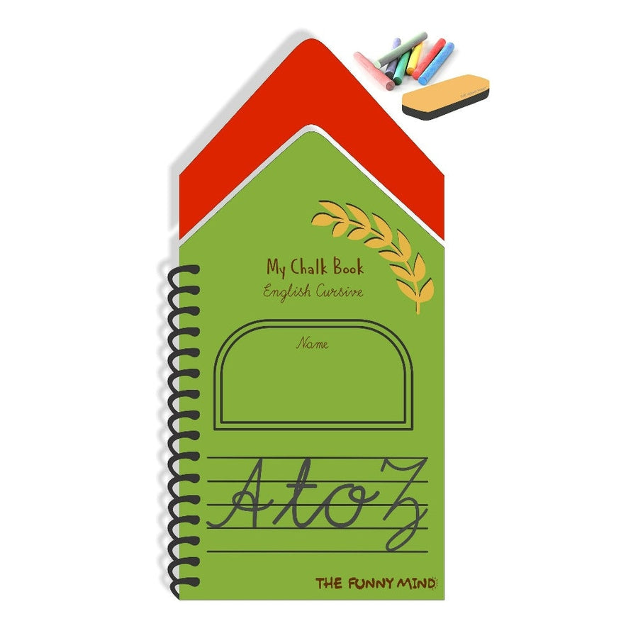 A to Z Capital Cursive Letters Reusable Chalk Book