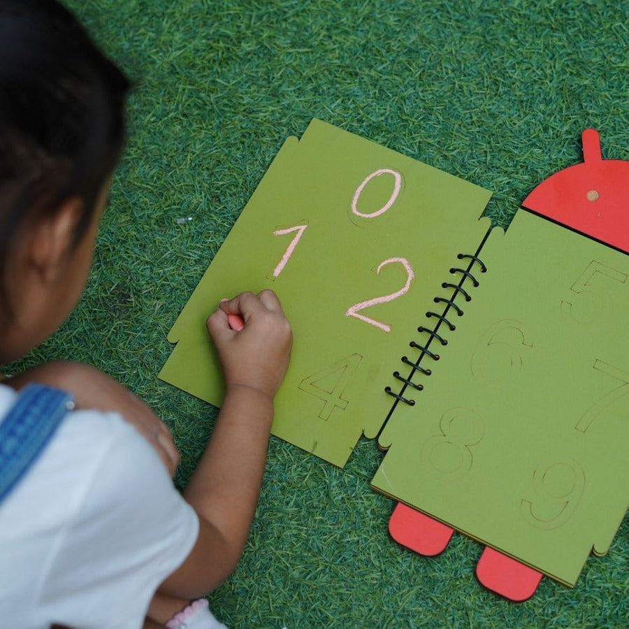 Android Shape Math Activity Writing Practice Chalk Book