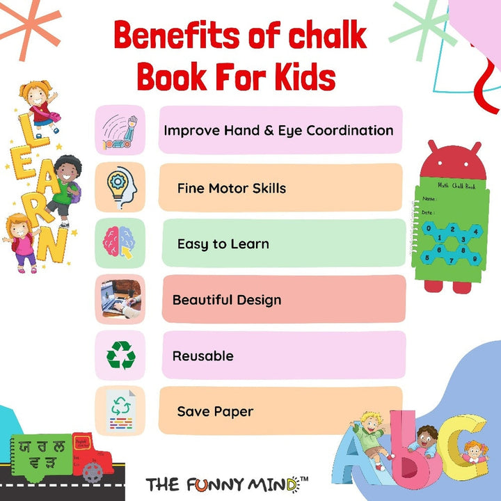 Android Shape Math Activity Writing Practice Chalk Book