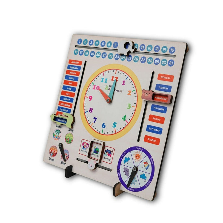 Jumbo Teaching Clock & Calendar - 7 Activities  (3-7 Years)