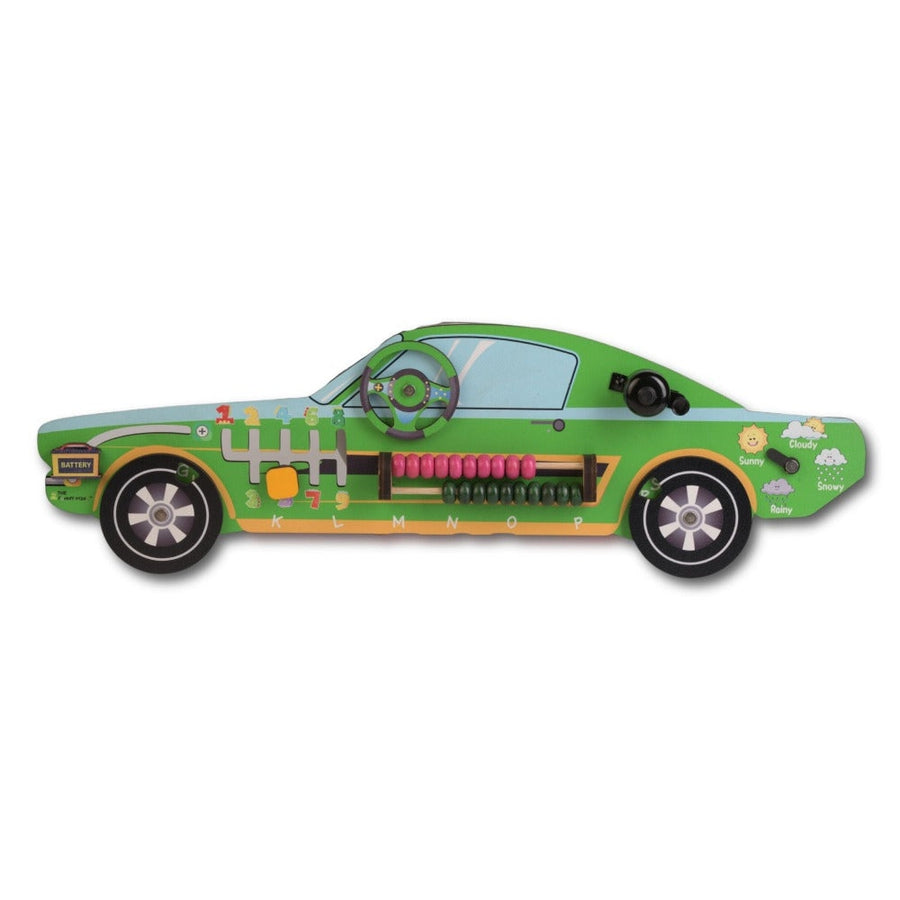7 in 1 Activities Racing Green Busy Board Car (Green Colour)