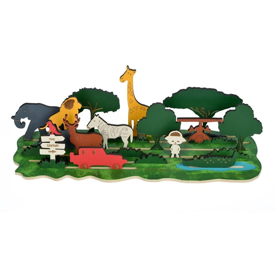 22 Pieces The Jungle Puzzle and Story Board