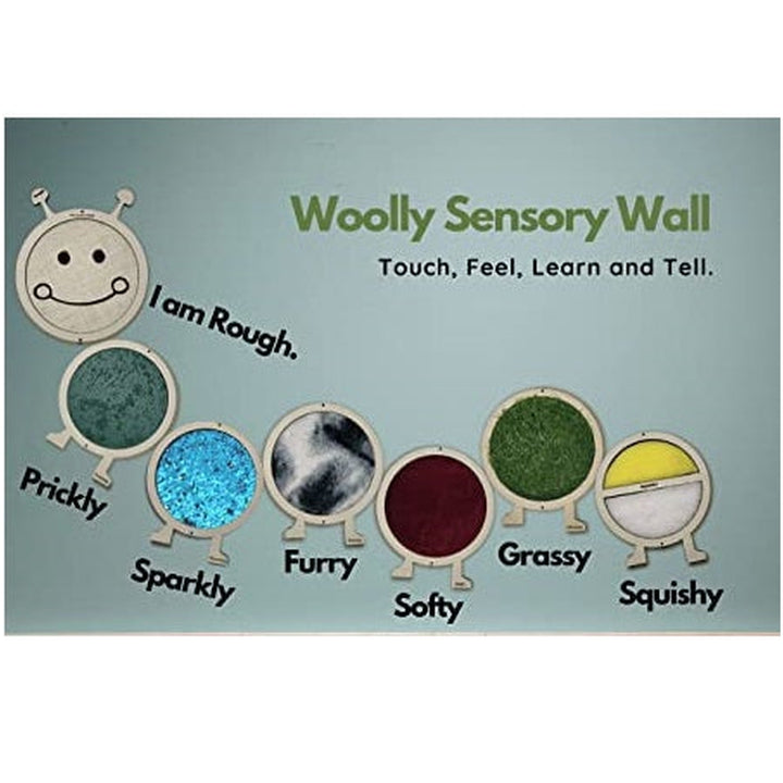 Caterpillar Woolly Sensory Wall with 7 Textures (6 Months - 2 Years)