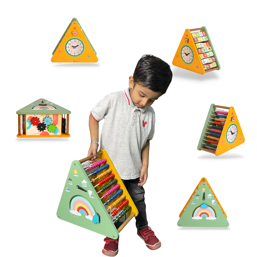 7 in 1 Wooden Activity Triangle