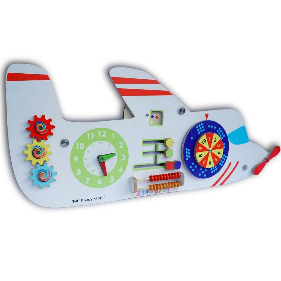 7+ Activities Aeroplane Wall Busy Board (1-3 Years)