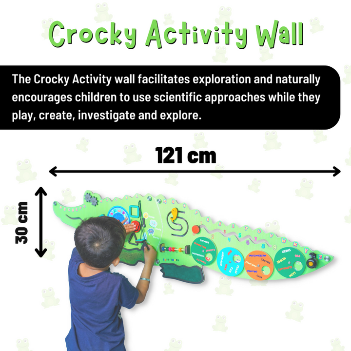 Crocky Birch Wooden Activity Wall Panel