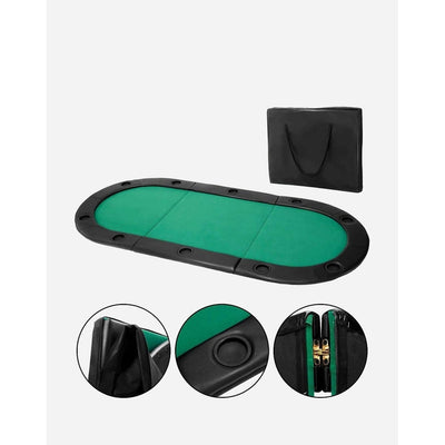 Three-Fold Poker Table Top With Carry Case (COD Not Available)