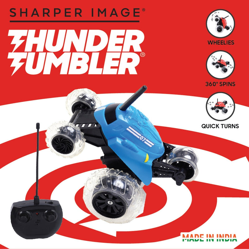Sharper Image Thunder Tumbler Stunt Wireless Remote Controlled Car, 360° Rotating Car