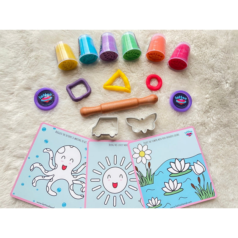 Dough Timeless Kit-Multicolour- Taste-safe and Toxin-free Clay for Kids