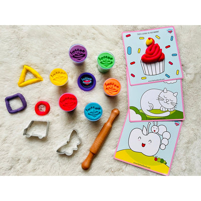 Dough Timeless Kit-Multicolour- Taste-safe and Toxin-free Clay for Kids