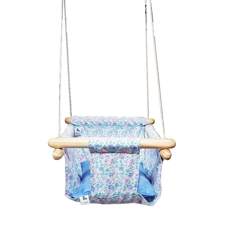 Pine Wood Swing Spring Time For Children