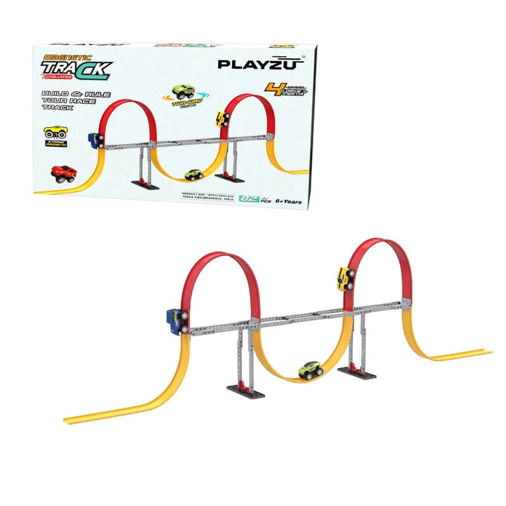 Magnetic Track Set - 2 Loops (82Pcs)