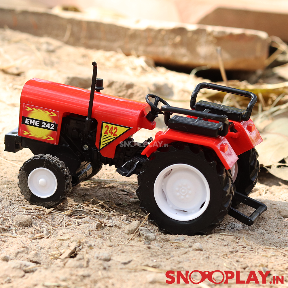 Farm Tractor Toy - Pull Back Toy (Red Colour)