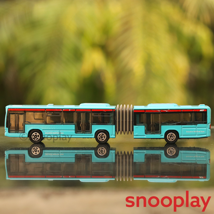 High Capacity Articulated Bus Diecast Model Toy (3 Years till Grown Ups)