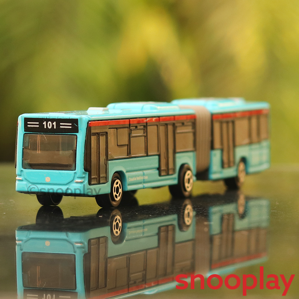High Capacity Articulated Bus Diecast Model Toy (3 Years till Grown Ups)