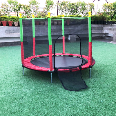 The round shaped trampoline for kids that is very strong and sturdy and is built for those wild kids.