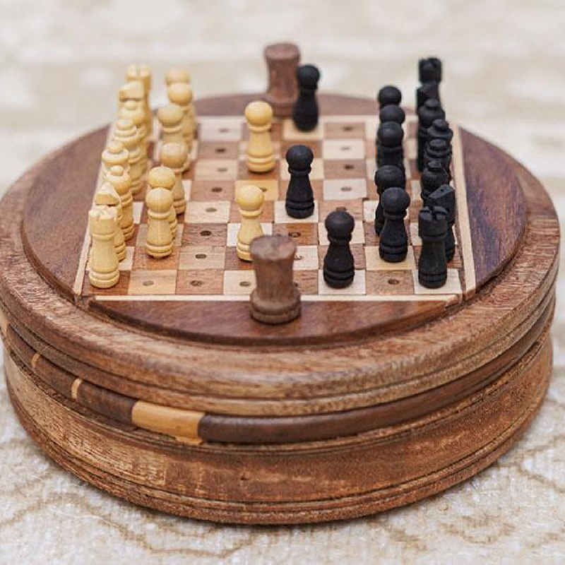 Travel Rosewood Chess Set