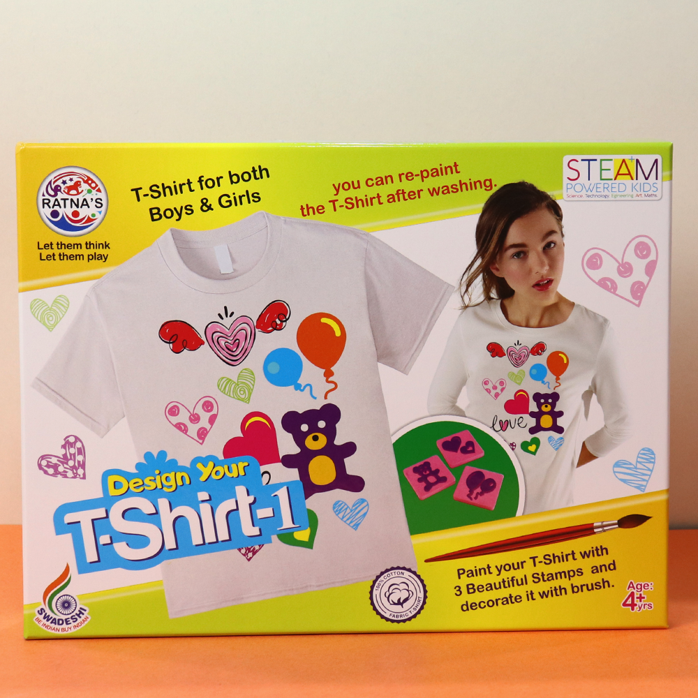Design Your T-Shirt (Design 1) - Draw & Paint For Kids