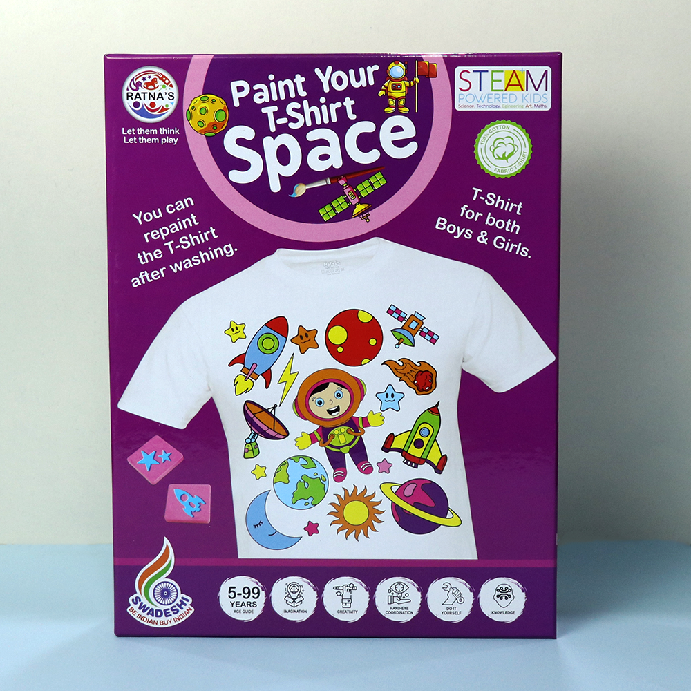 Paint Your T-shirt (Space Theme Print) - Draw & Paint For Kids
