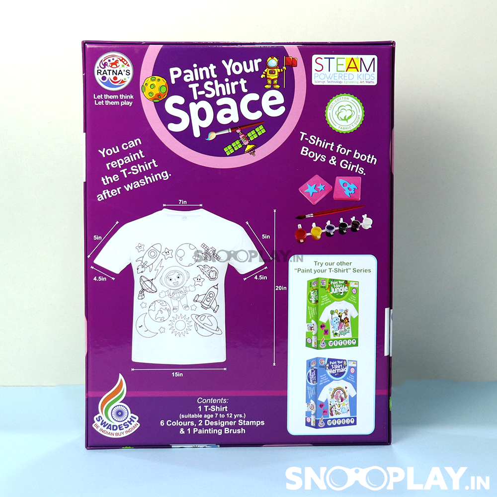 Paint Your T-shirt (Space Theme Print) - Draw & Paint For Kids