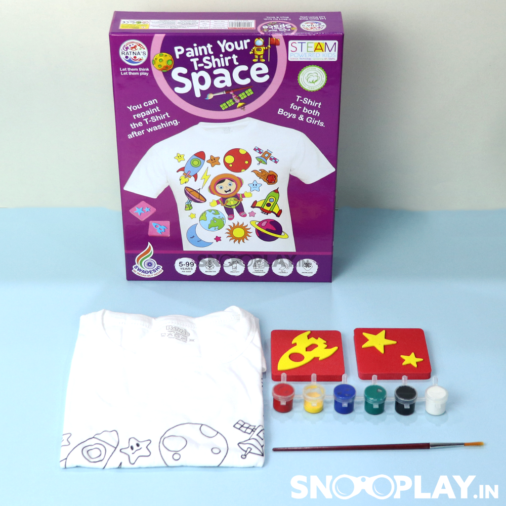 Paint Your T-shirt (Space Theme Print) - Draw & Paint For Kids