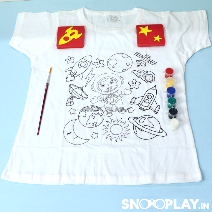 Paint Your T-shirt (Space Theme Print) - Draw & Paint For Kids