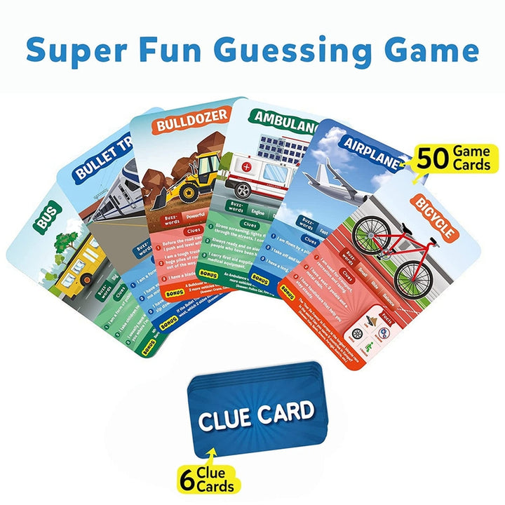 Guess in 10 Things Transportation Card Game