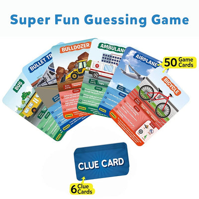 Guess in 10 Things Transportation Card Game