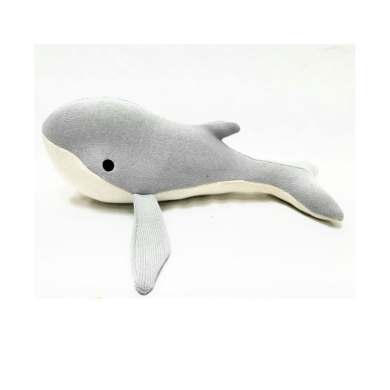 Cotton Knitted Whale Grey