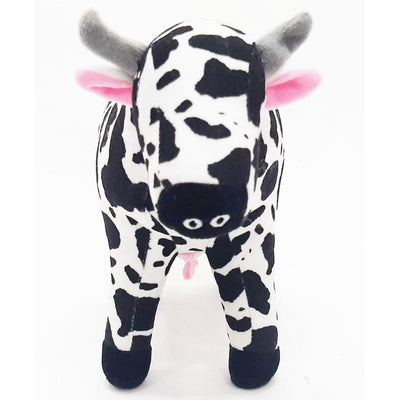 Cow Plush Soft Toy Black and White