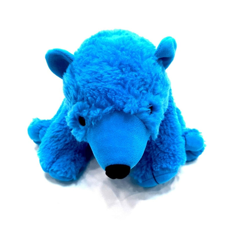 Furry Bear Soft Toy - Blue