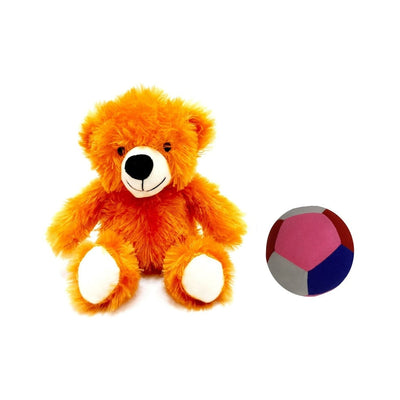 Teddy Bear And Ball Soft Toys Multicolor