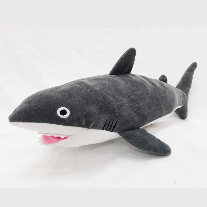 Tiger Shark Plush Soft Toy Grey