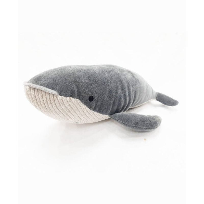 Whale Plush Soft Toy Grey