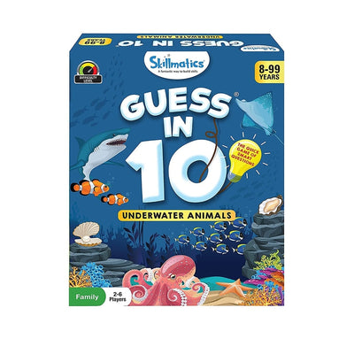 Guess in 10 Underwater Animals Card Game