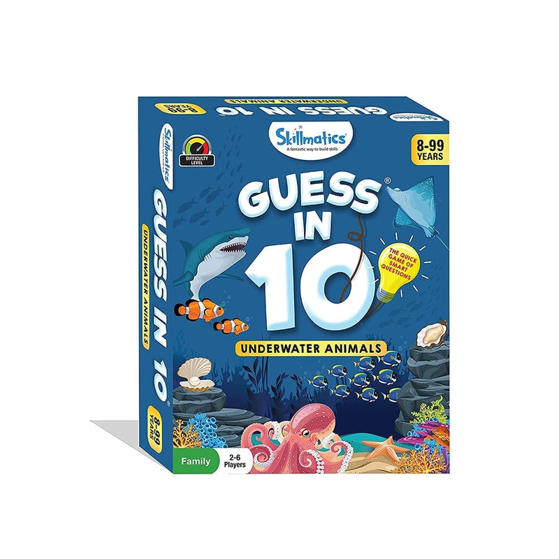 Guess in 10 Underwater Animals Card Game