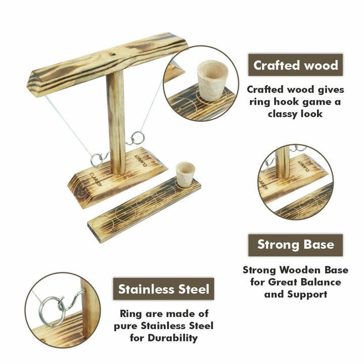 Premium Catch and Latch Party Game Ring Toss
